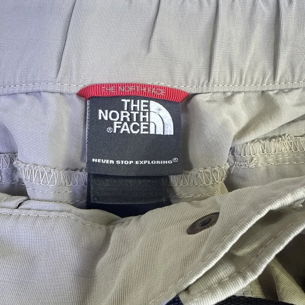 The North Face Convertible Cargo Pants Men's LARGE  Hiking Belted TAN